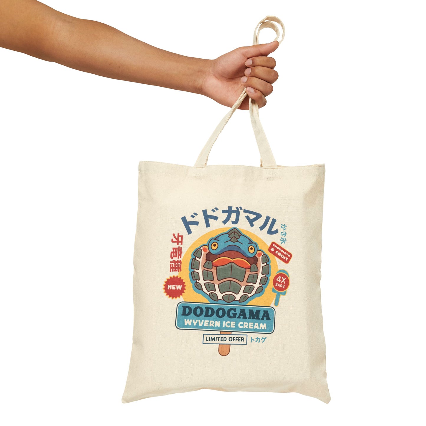 Dodogama Ice Cream Canvas Tote Bag