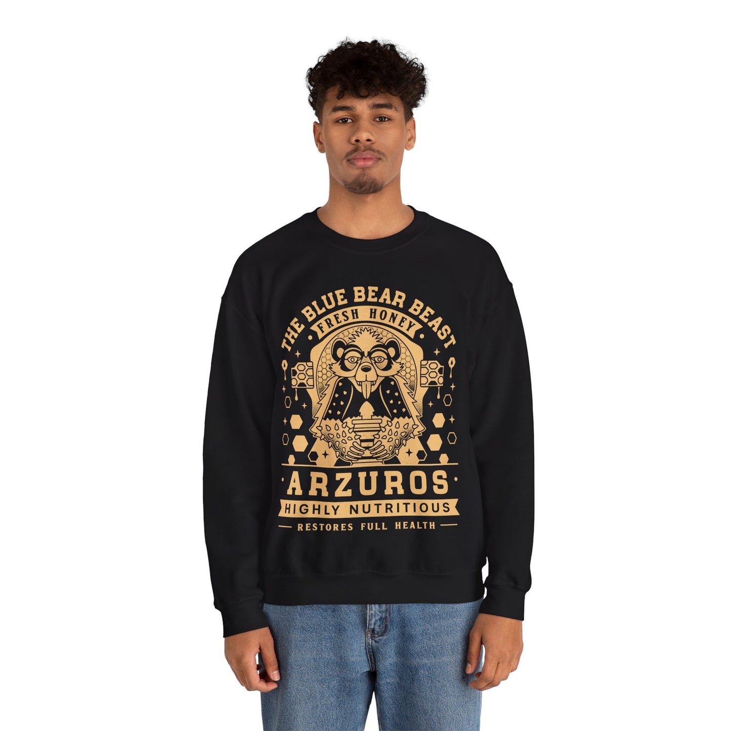 Arzuros Honey Vintage Crest Crewneck Sweatshirt