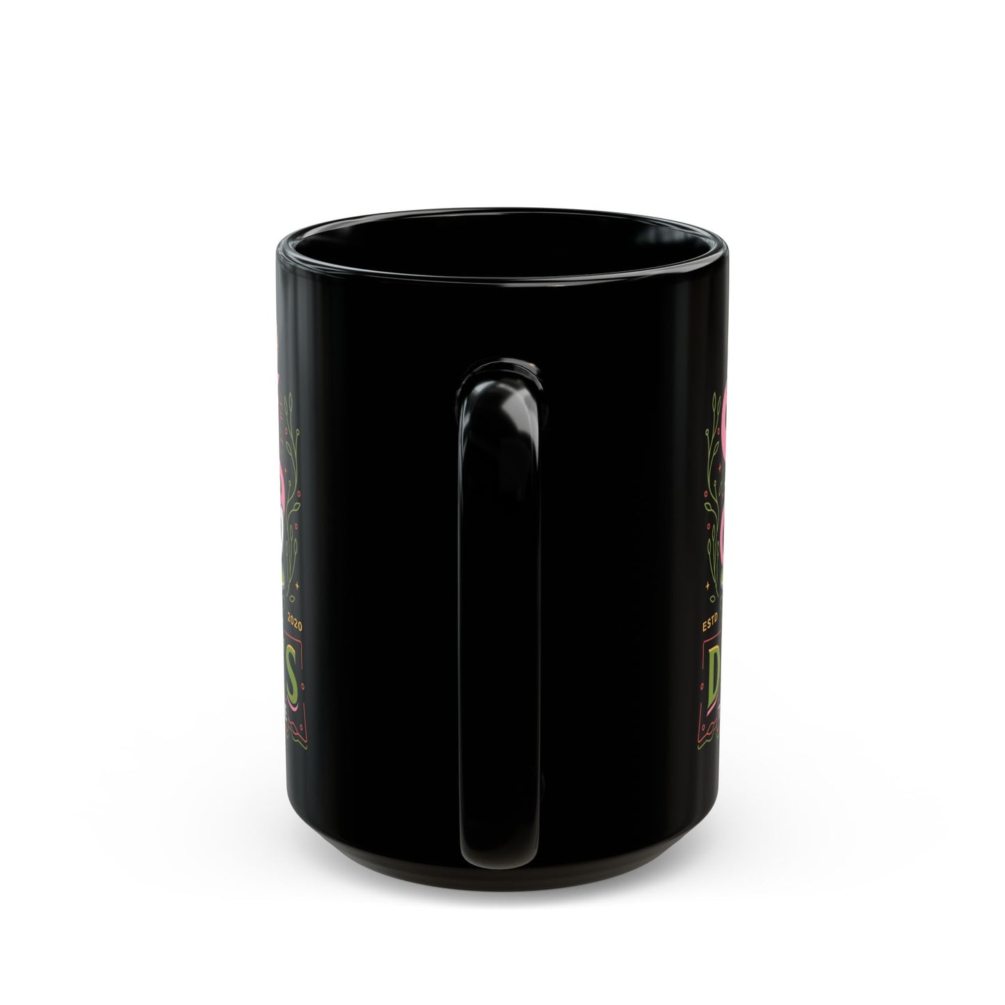 Dusa Green Tea Emblem Black Mug