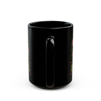 Dusa Green Tea Emblem Black Mug