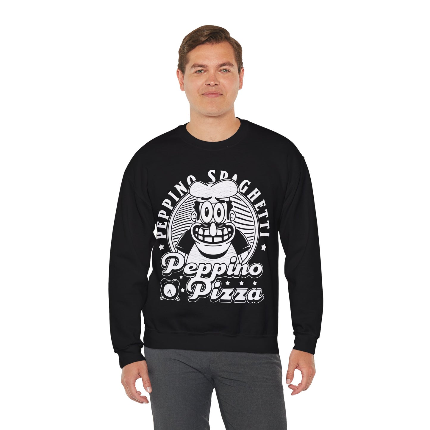 Peppino Pizza Crest Unisex Crewneck Sweatshirt
