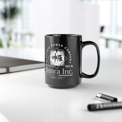 Shinra Inc Crest Black Mug