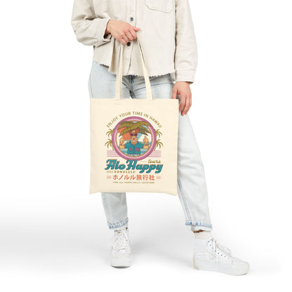 Alo Happy Tours Vintage Cotton Canvas Tote Bag