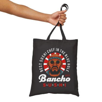 Bancho Sushi Emblem Cotton Canvas Tote Bag