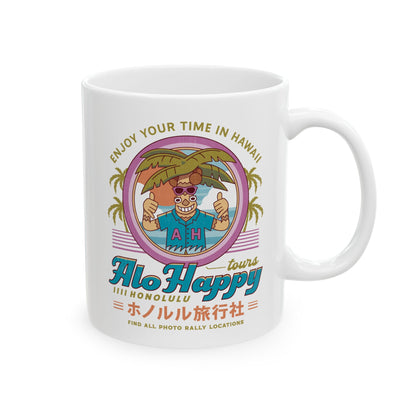 Alo Happy Tours Vintage Ceramic Mug