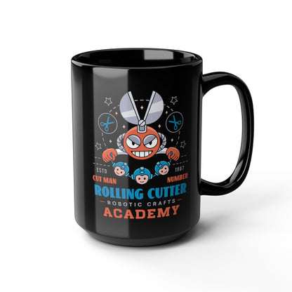 Rolling Cutter Academy Black Mug