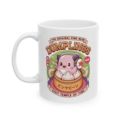 Pink Bean Dumplings Vintage Ceramic Mug