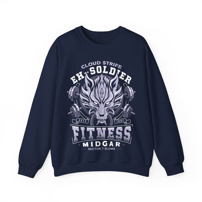 Strife Midgar Fitness Emblem Crewneck Sweatshirt