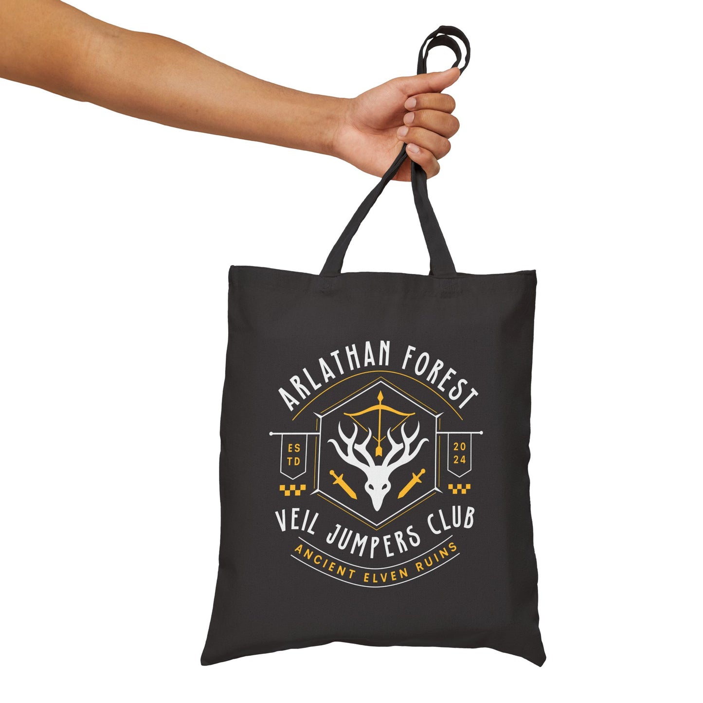 Veil Jumpers Club Emblem Canvas Tote Bag