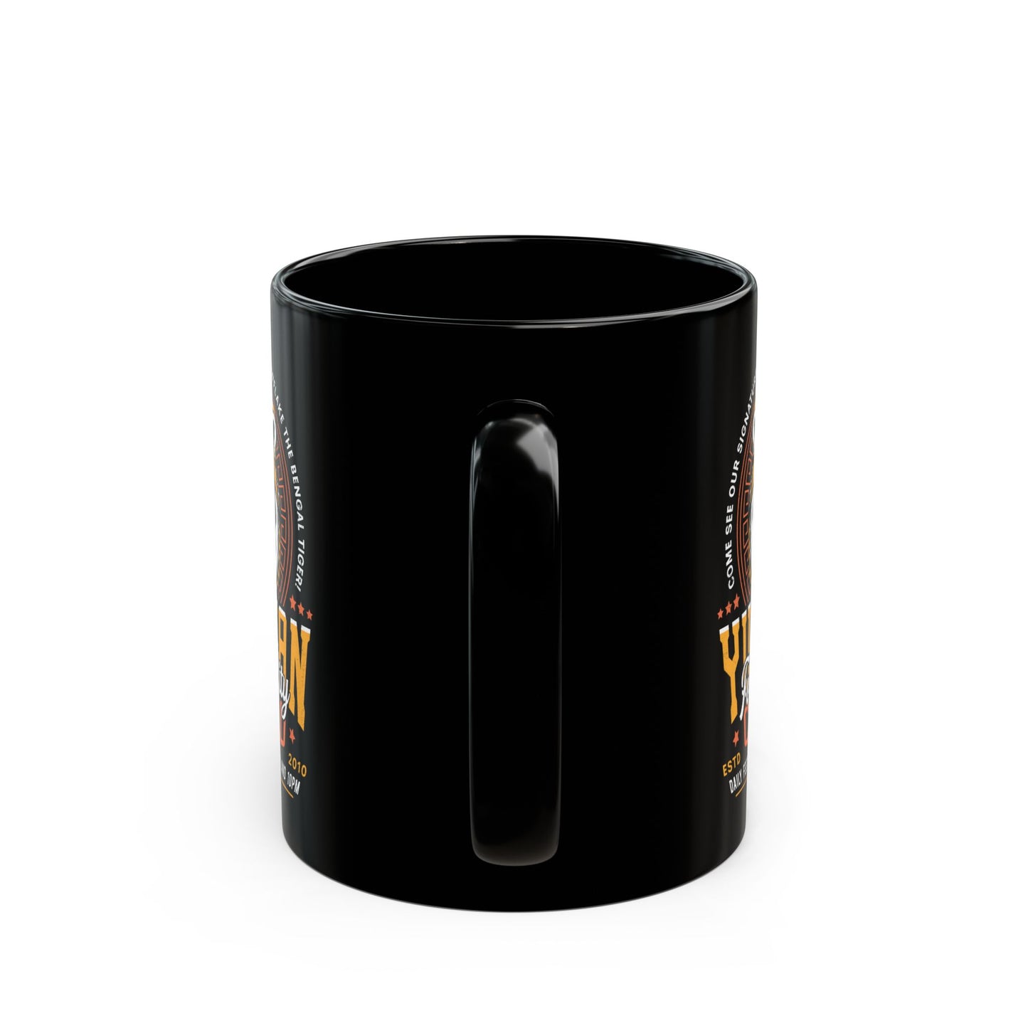 Yucatan Casino Snowflake Grunge Black Mug