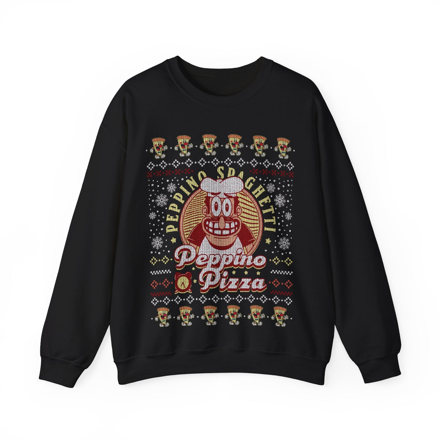 Peppino Pizza Ugly Sweater Unisex Crewneck Sweatshirt