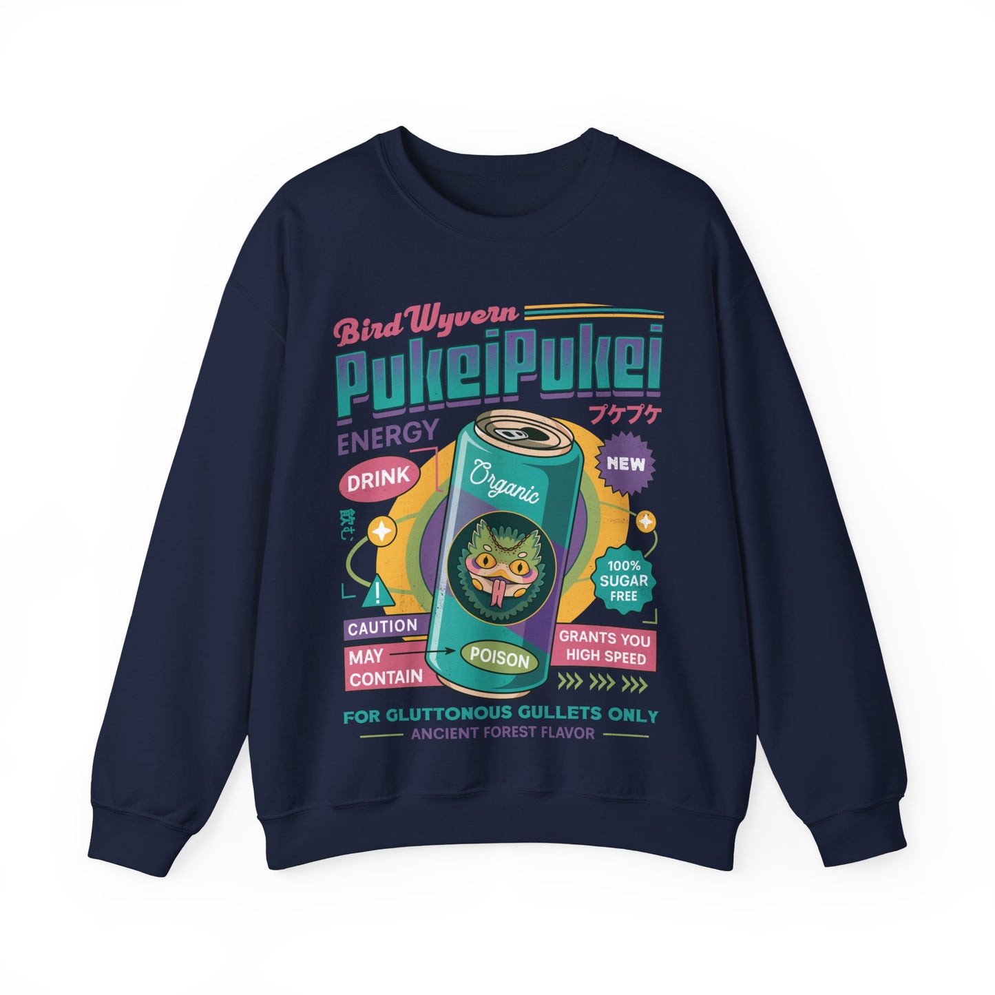Pukei Pukei Energy Drink Unisex Crewneck Sweatshirt