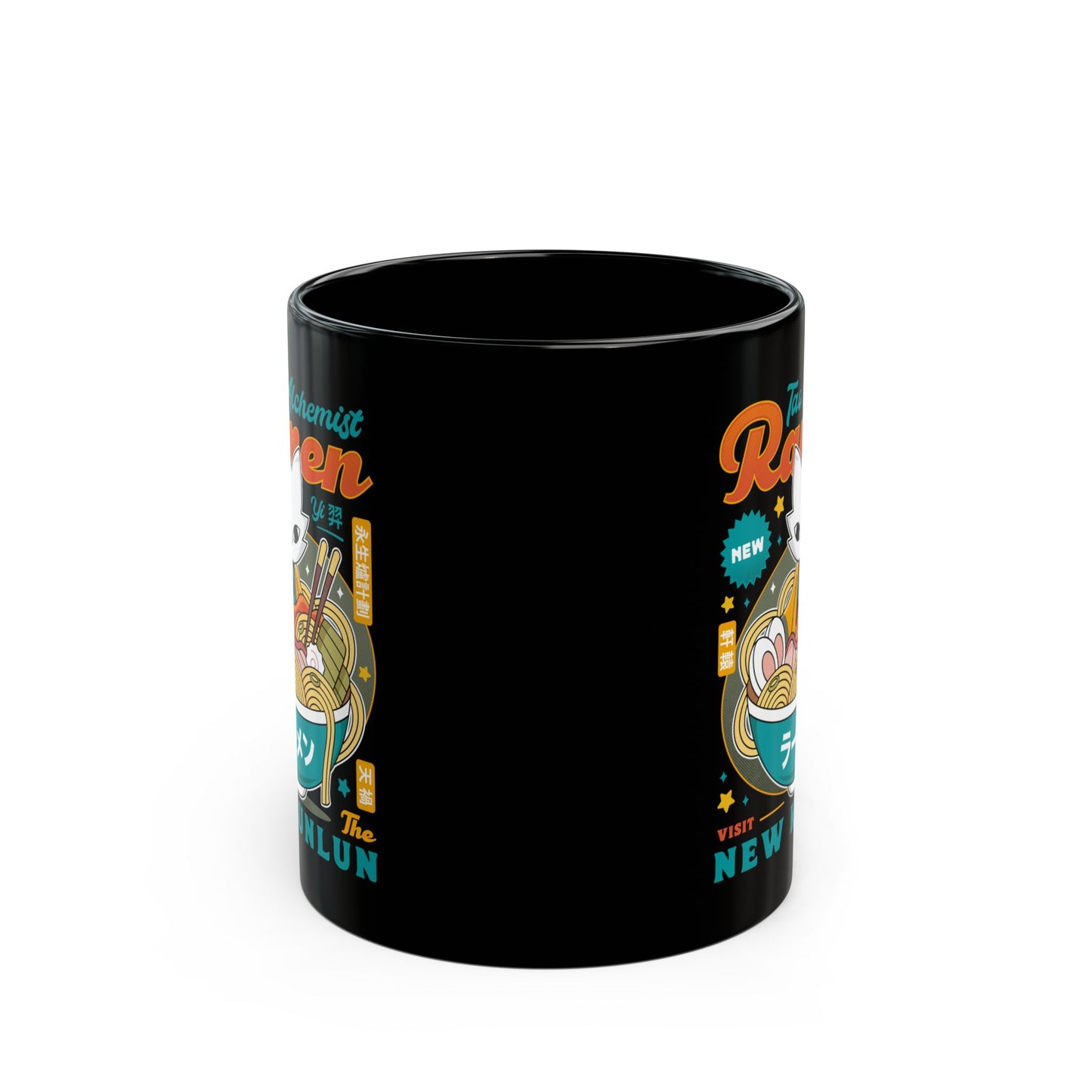 The Mysterious Alchemist Ramen Black Mug