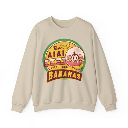 Aiai Bananas Emblem Unisex Crewneck Sweatshirt
