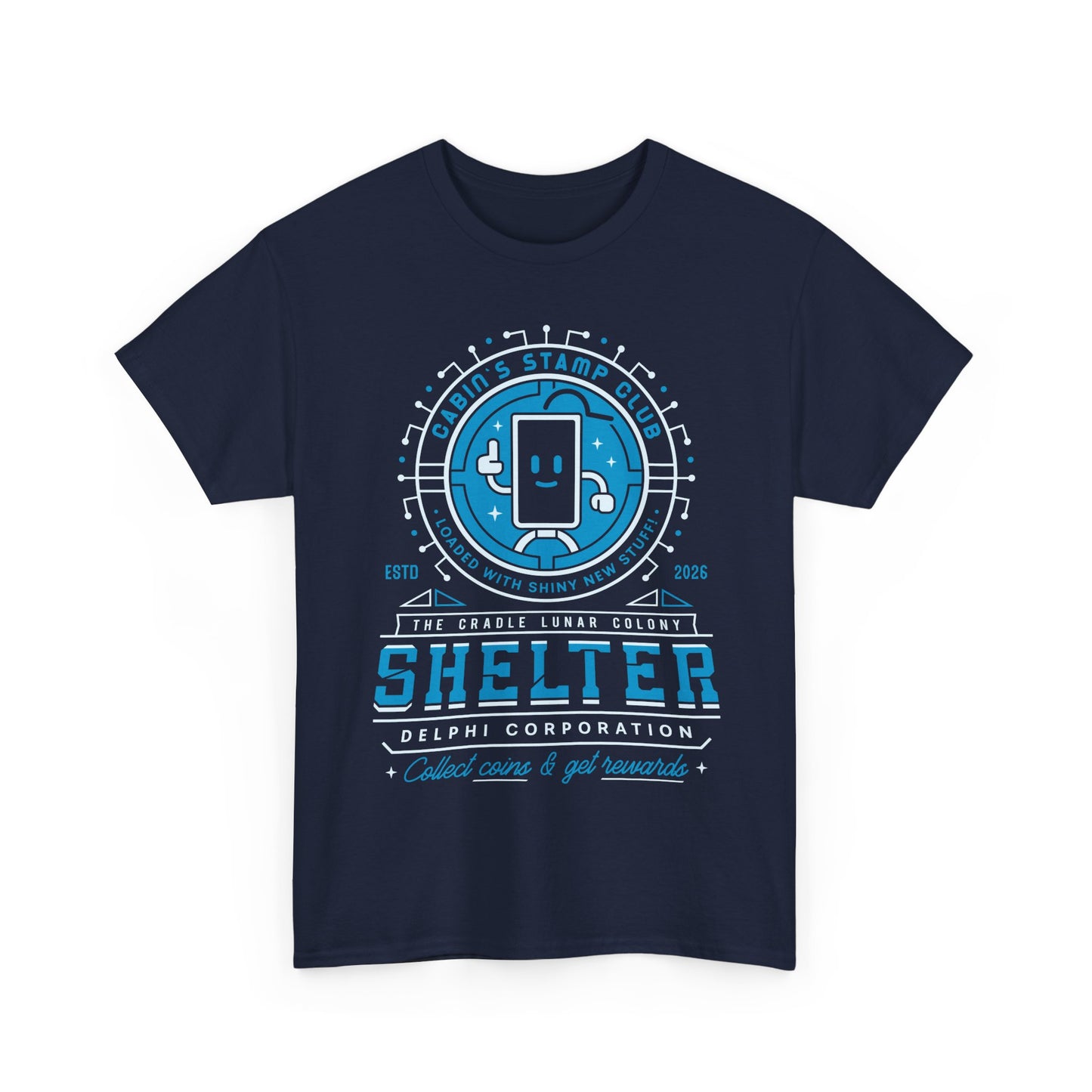 Cabin Coins Stamp Club Emblem Unisex T-Shirt
