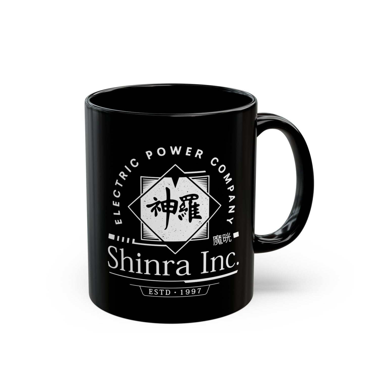 Shinra Inc Crest Black Mug