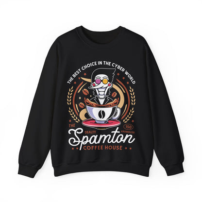Spamton Coffee Emblem Crewneck Sweatshirt