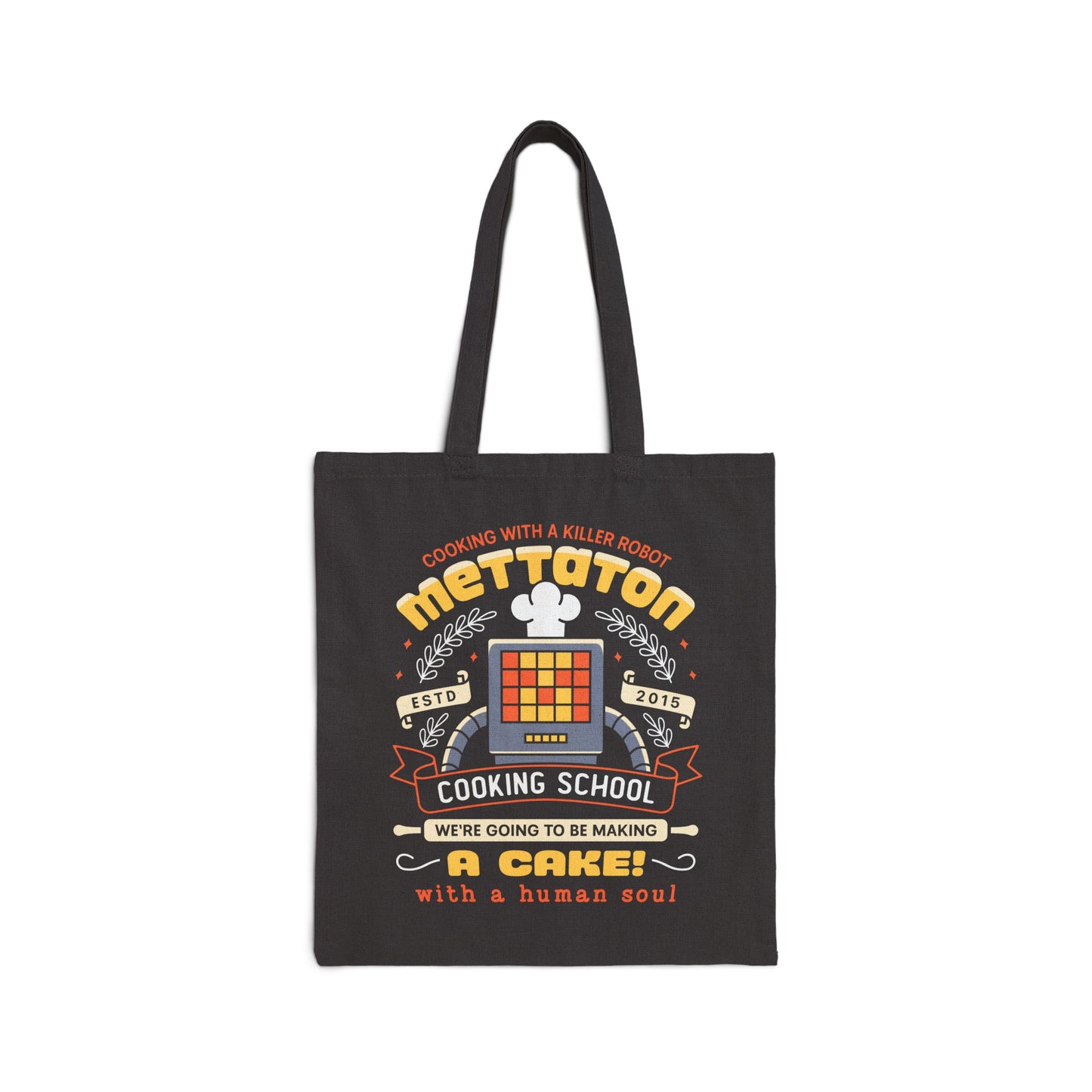Mettaton Cooking School Crest Cotton Canvas Tote Bag