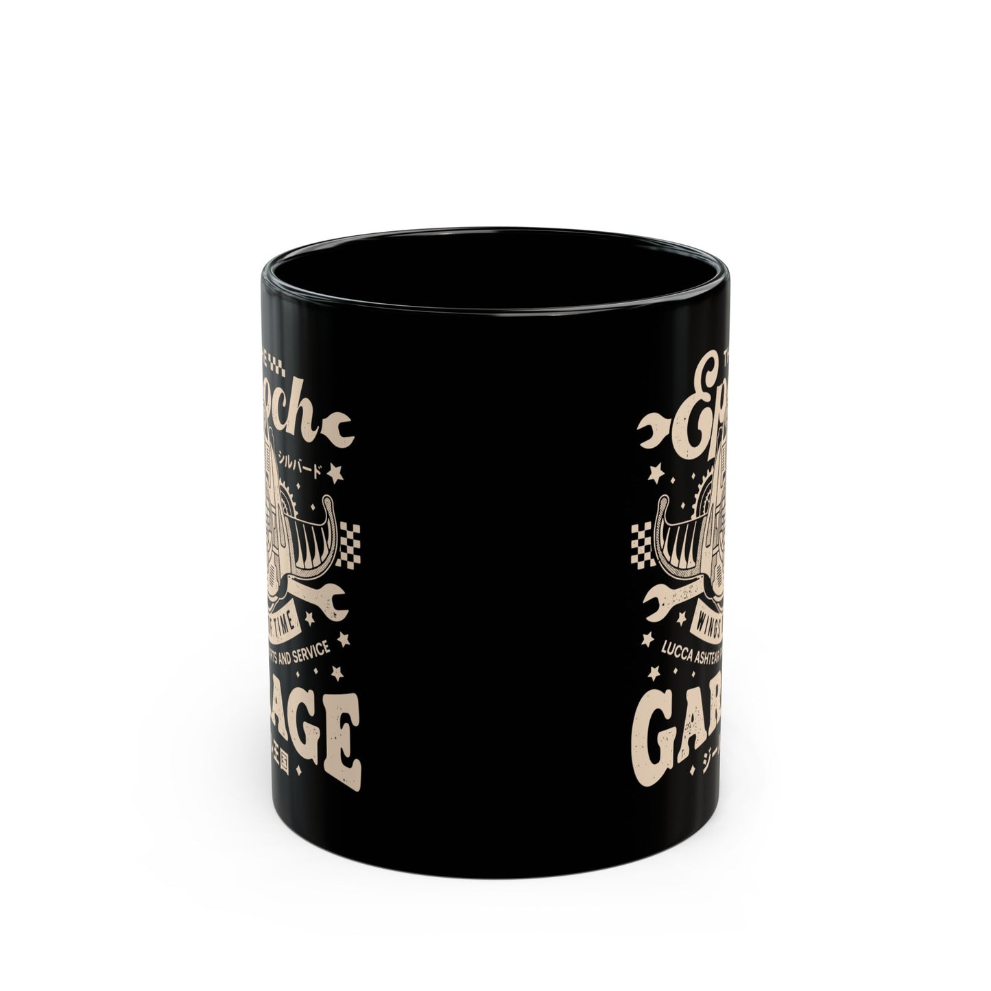 Epoch Wings Of Time Garage Black Mug