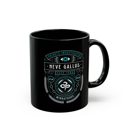 Minrathous Private Investigator Crest Black Mug