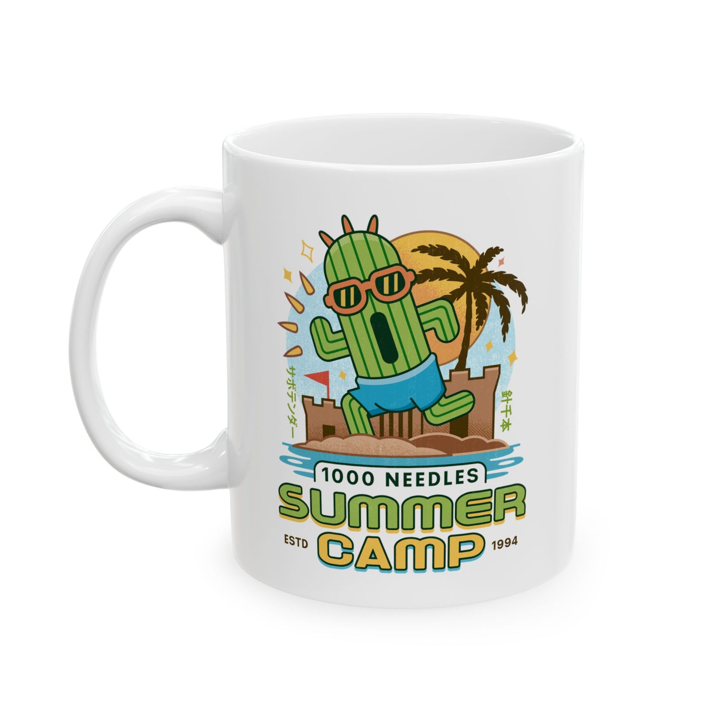 Cactuar Summer Camp Vintage Ceramic Mug