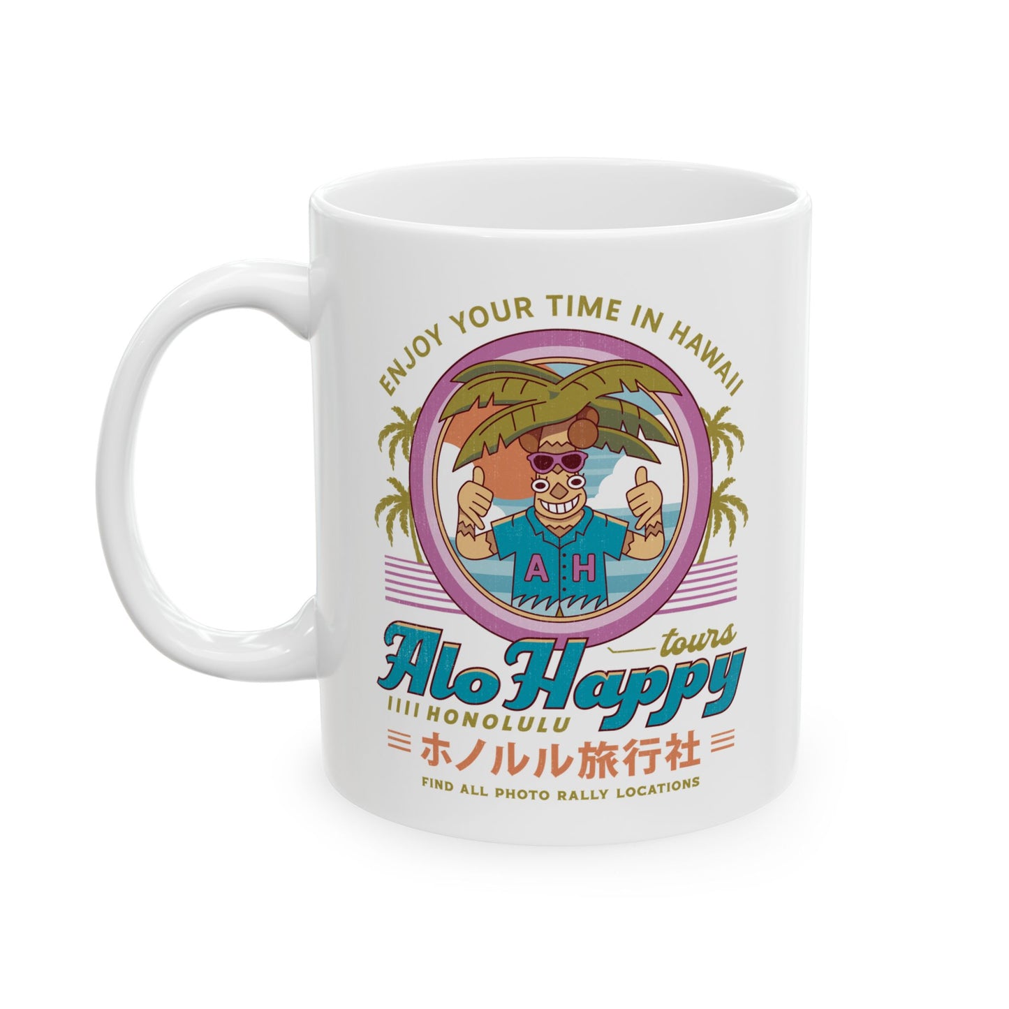 Alo Happy Tours Vintage Ceramic Mug