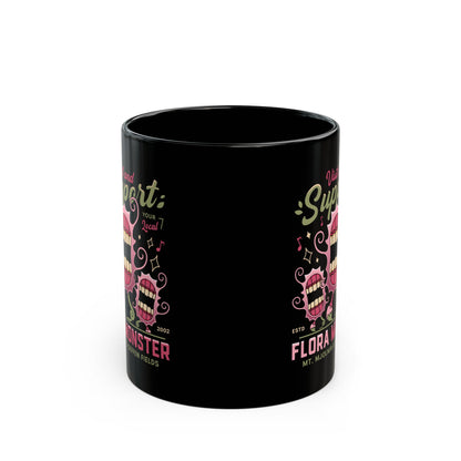 Support Geffen Field Flora Black Mug