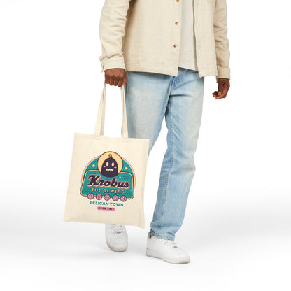 Krobus The Sewers Merchant Cotton Canvas Tote Bag