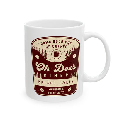 Oh Deer Diner Emblem Ceramic Mug