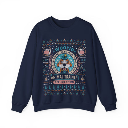 Woofio Zephyr Town Ugly Sweater Crewneck Sweatshirt