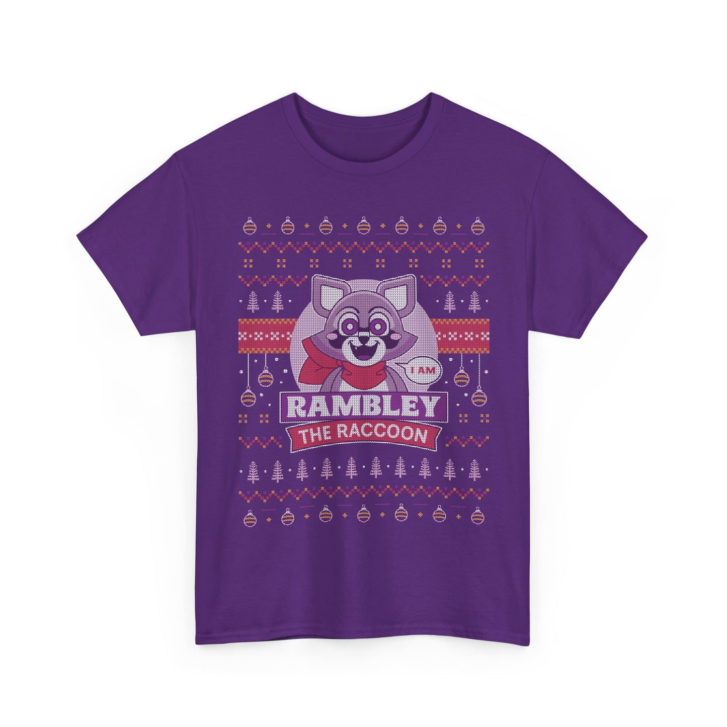 Rambley Raccoon Ugly Sweater Unisex T-Shirt