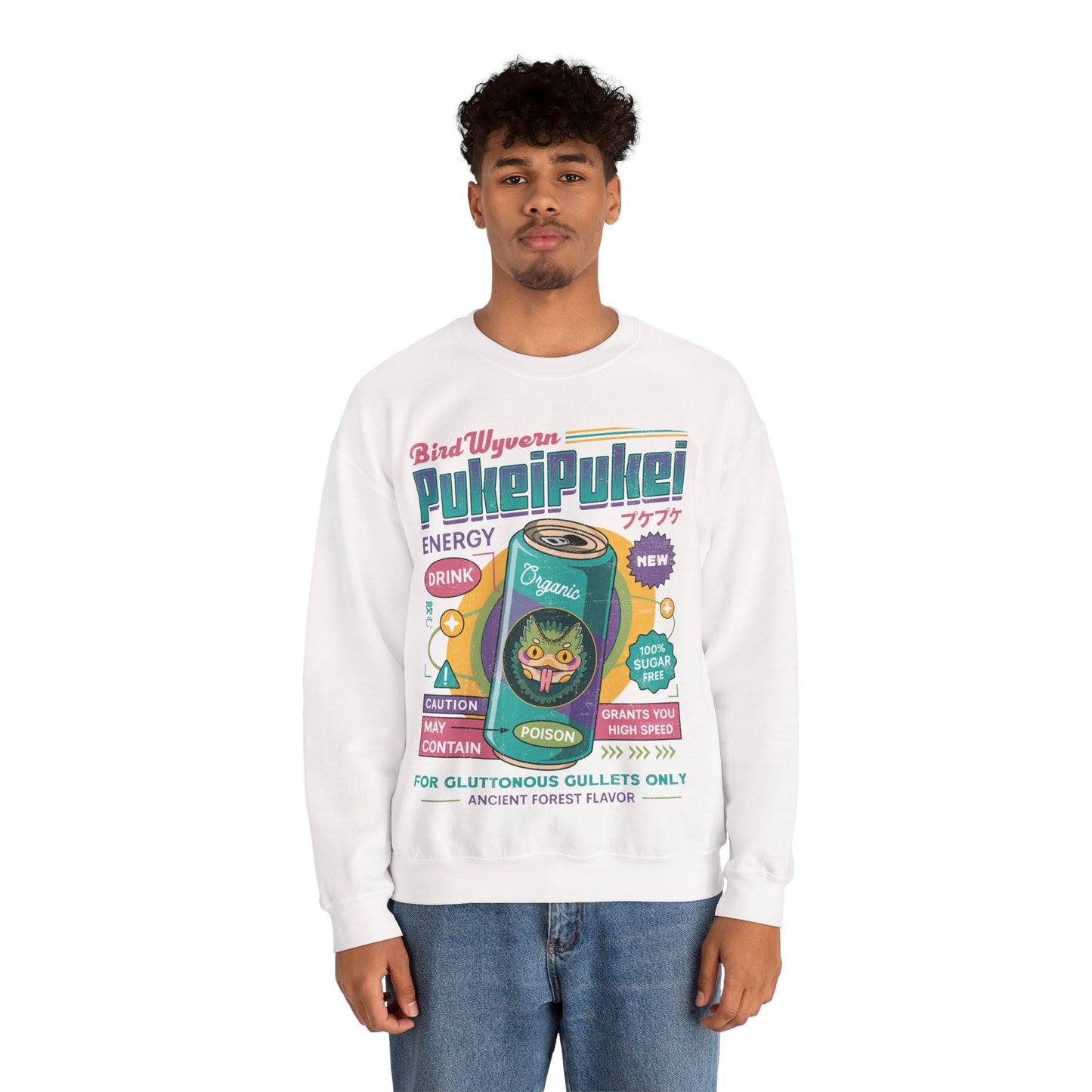 Pukei Pukei Energy Drink Unisex Crewneck Sweatshirt
