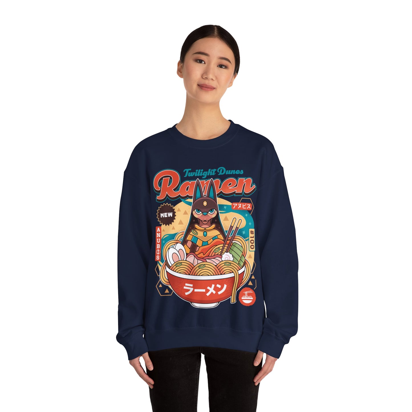 Twilight Dunes Ramen Vintage Crewneck Sweatshirt