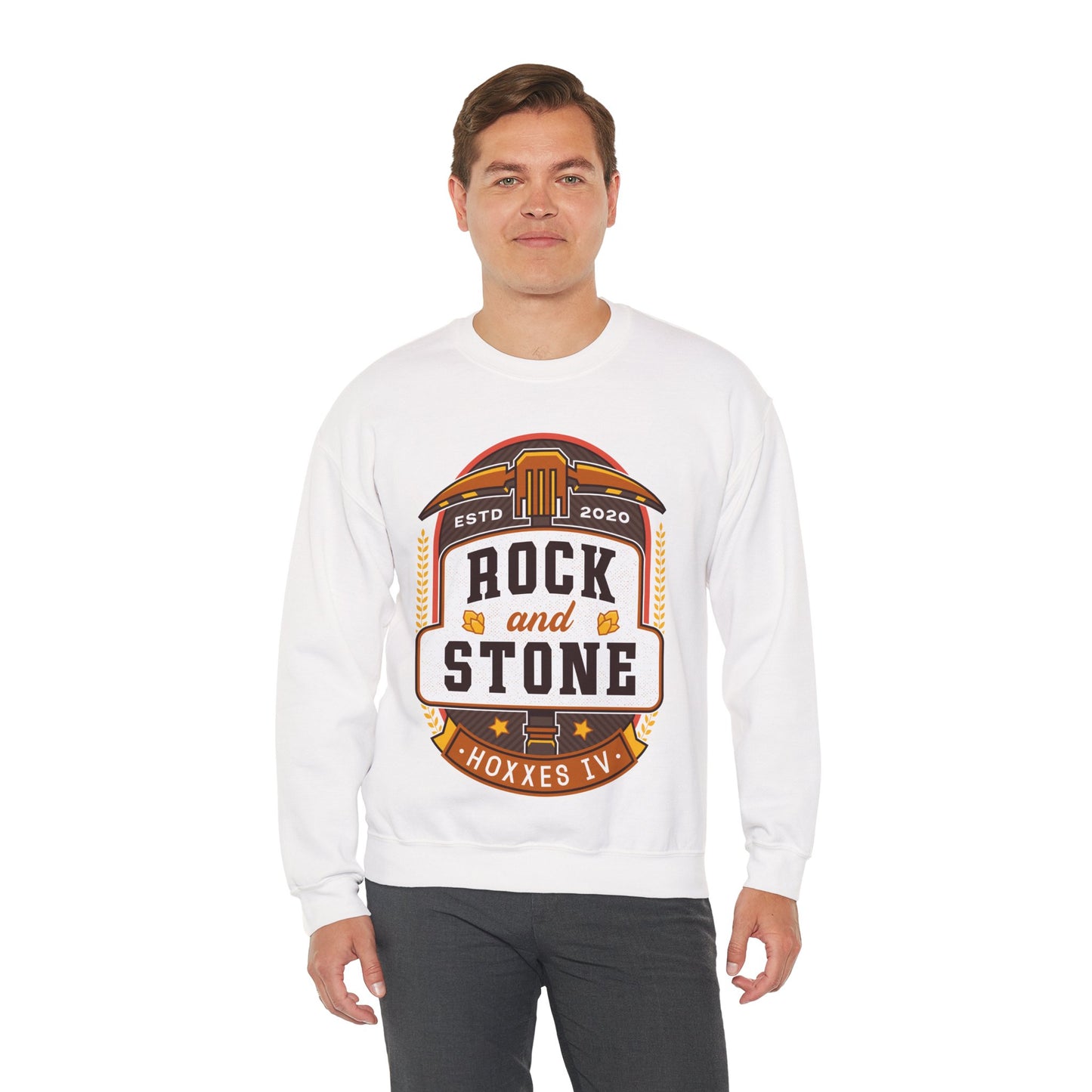Rock And Stone Emblem Unisex Crewneck Sweatshirt