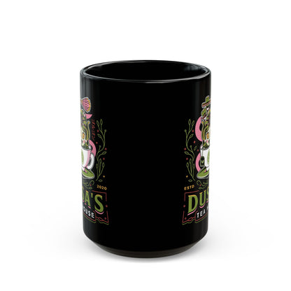 Dusa Green Tea Emblem Black Mug