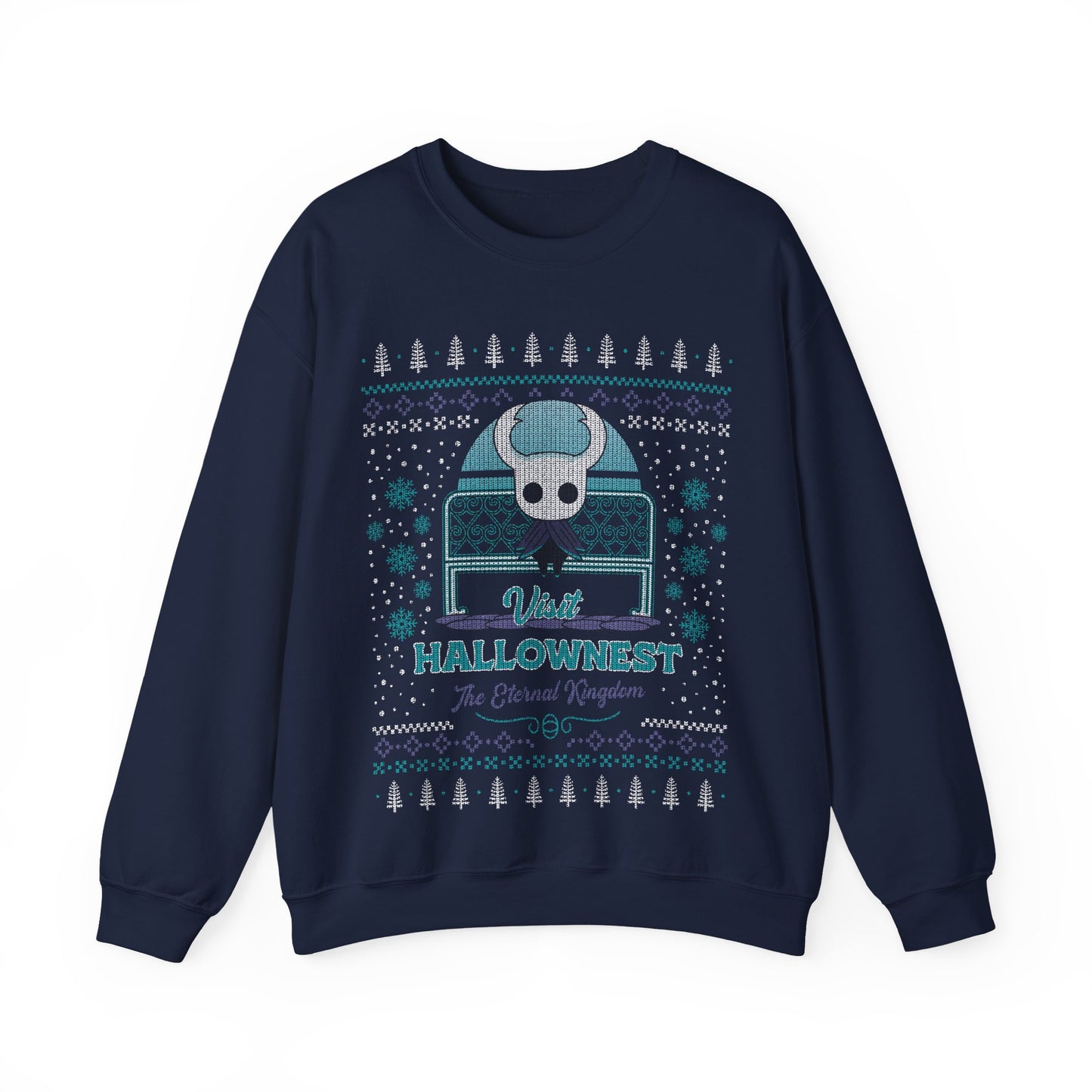 Visit Hallownest Ugly Sweater Unisex Crewneck Sweatshirt
