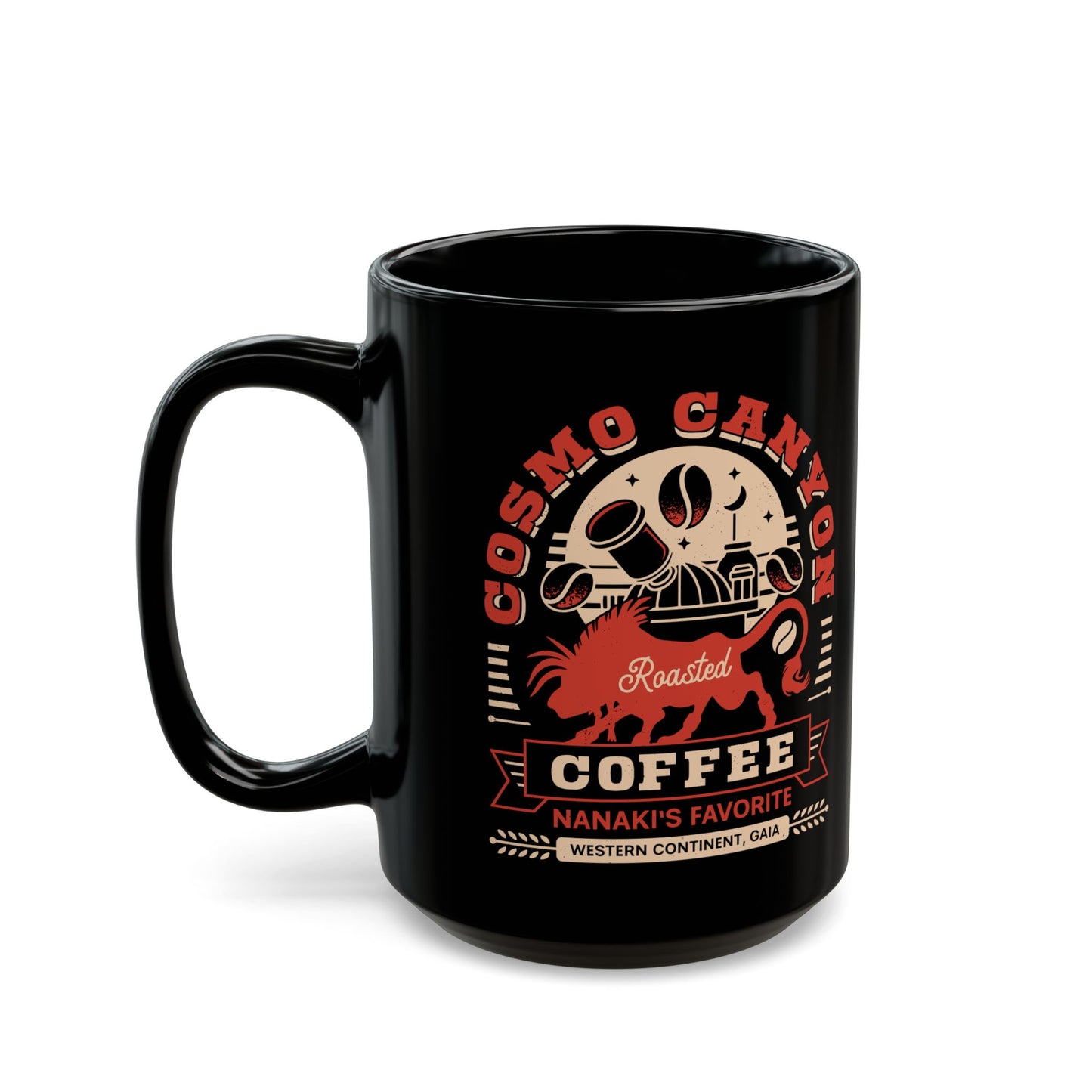 Cosmo Canyon Coffee Grunge Black Mug