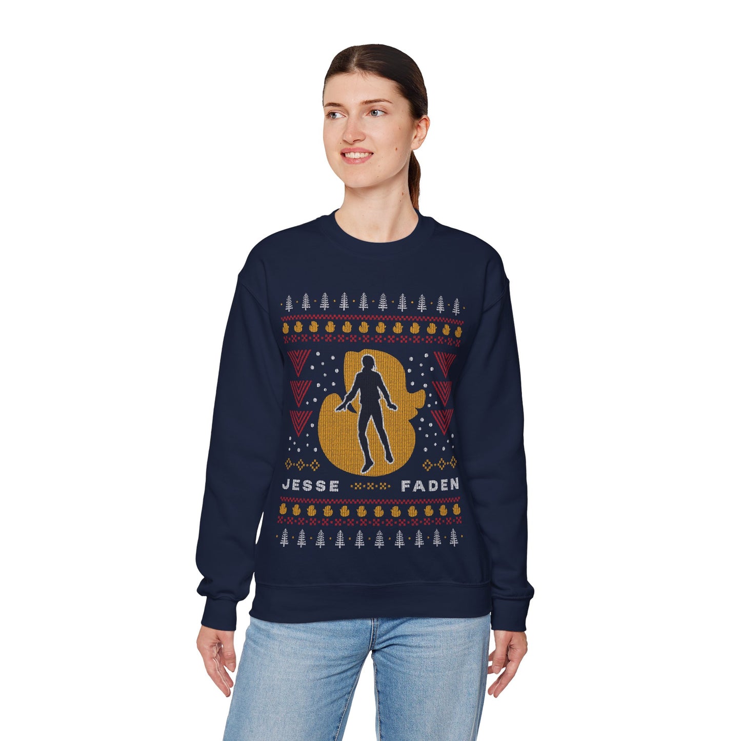 Jesse Faden Ugly Sweater Unisex Crewneck Sweatshirt