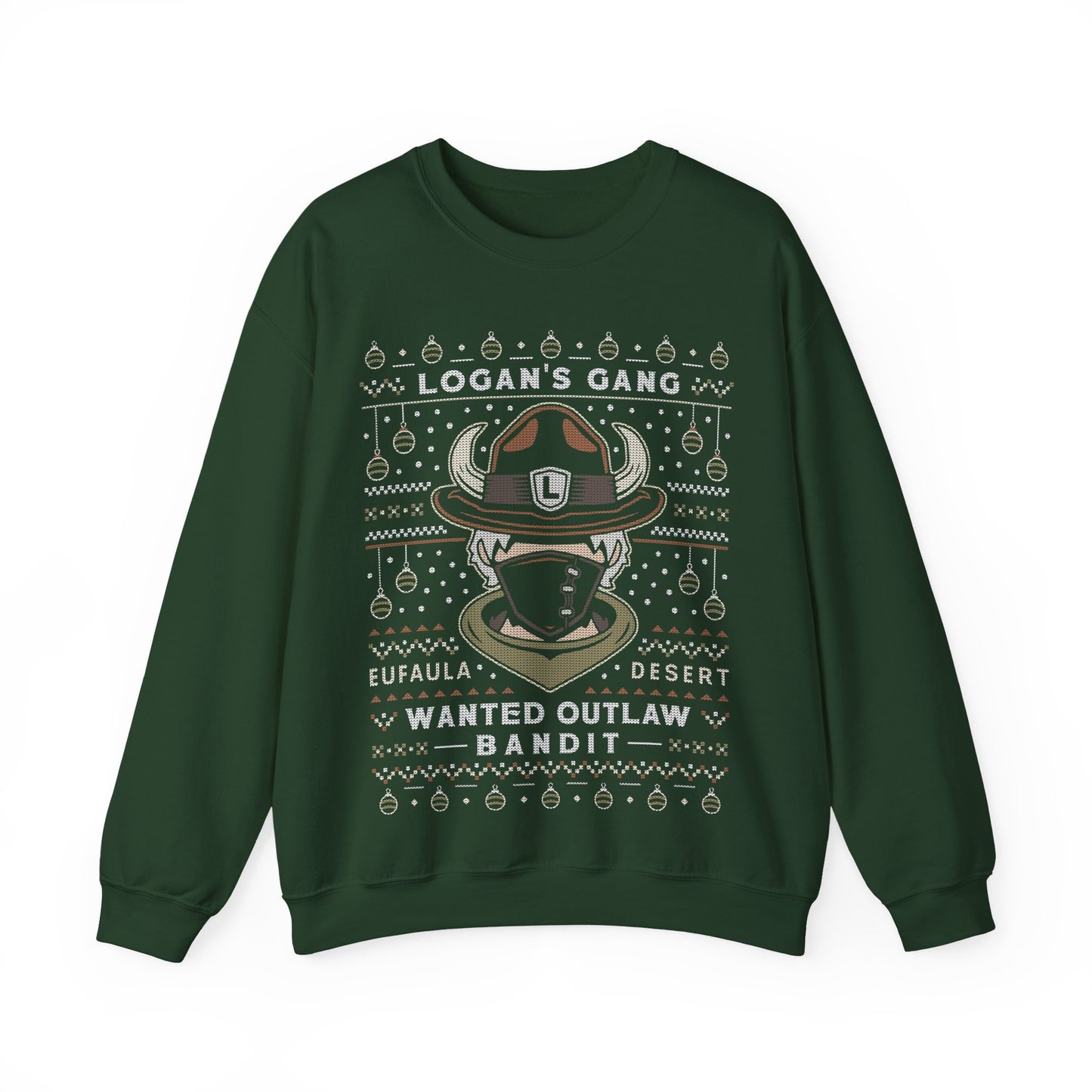 Eufaula Desert Bandit Ugly Sweater Crewneck Sweatshirt