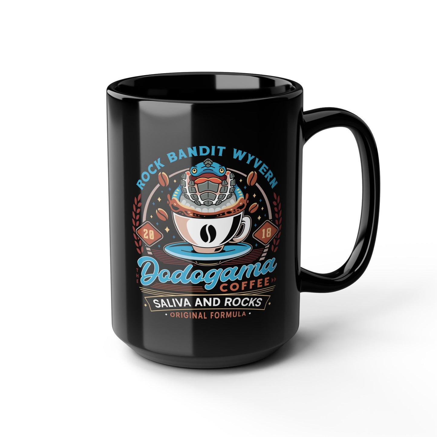 Dodogama Coffee Emblem Black Mug