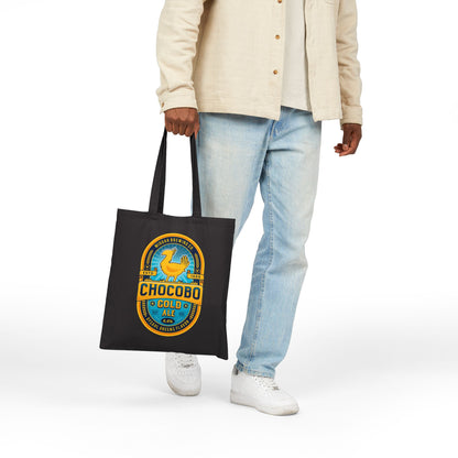 Chocobo Gold Beer Emblem Canvas Tote Bag