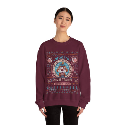 Woofio Zephyr Town Ugly Sweater Crewneck Sweatshirt