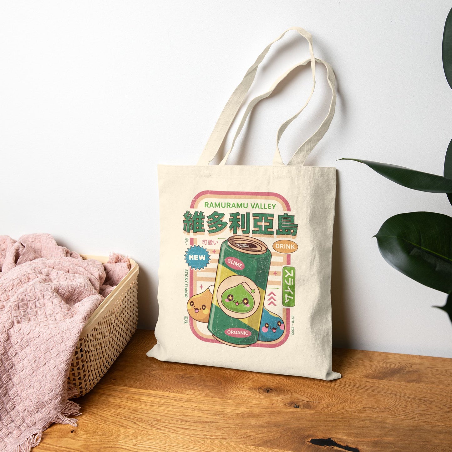 Ramuramu Valley Energy Drink Cotton Canvas Tote Bag