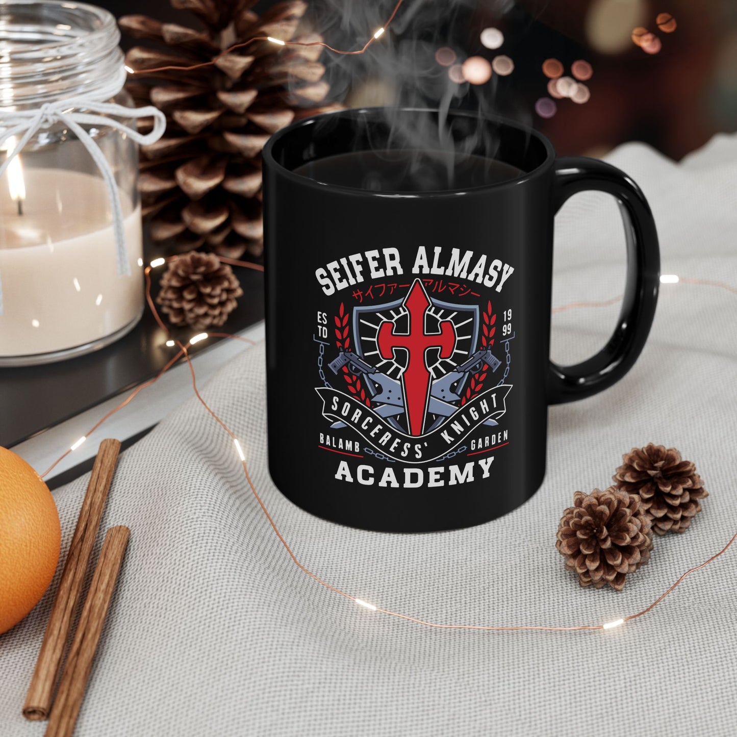 Seifer Almasy Academy Emblem Black Mug