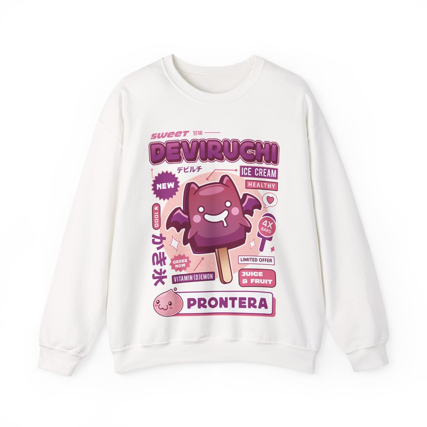 Deviruchi Ice Cream Unisex Crewneck Sweatshirt