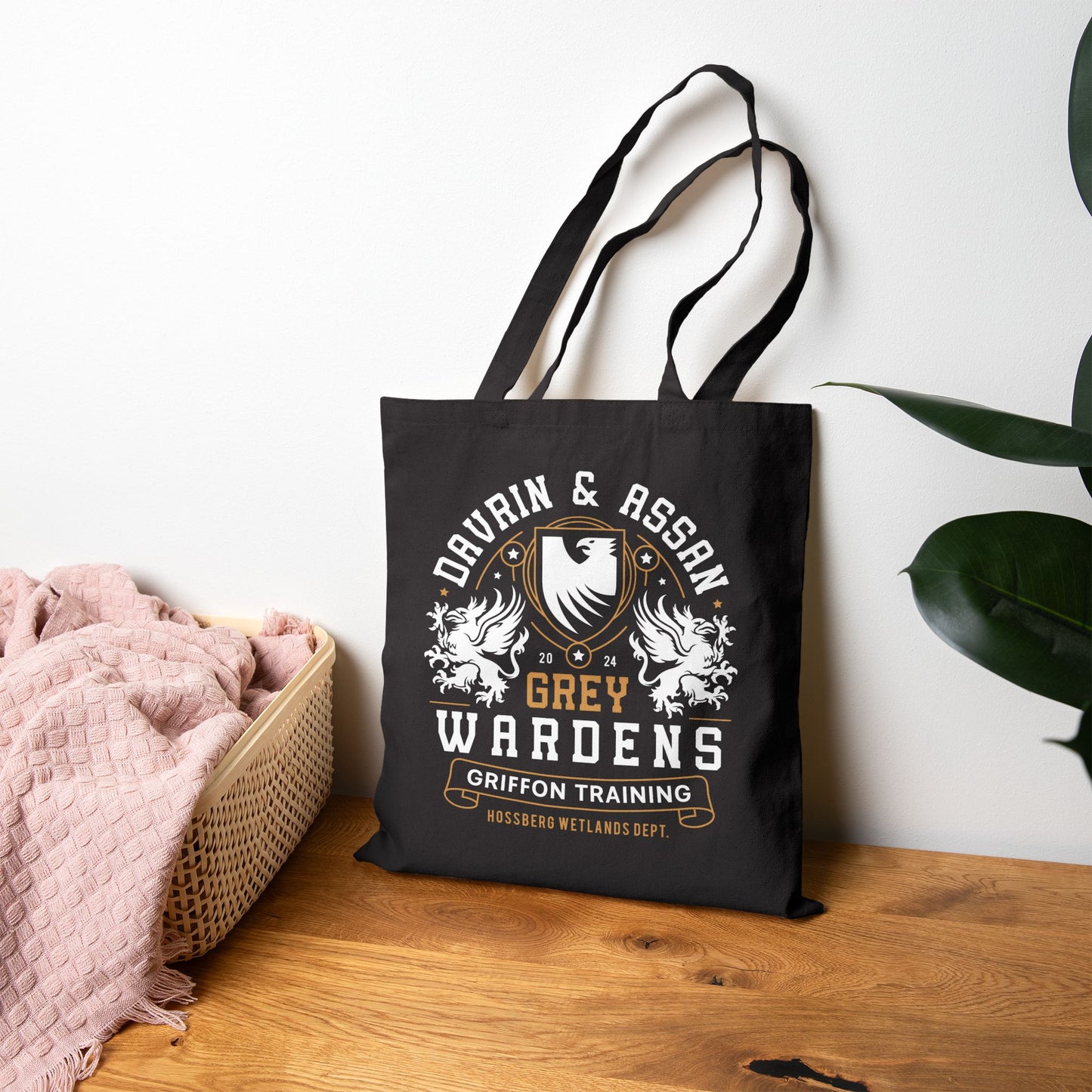 Davrin And Assan Emblem Tote Bag