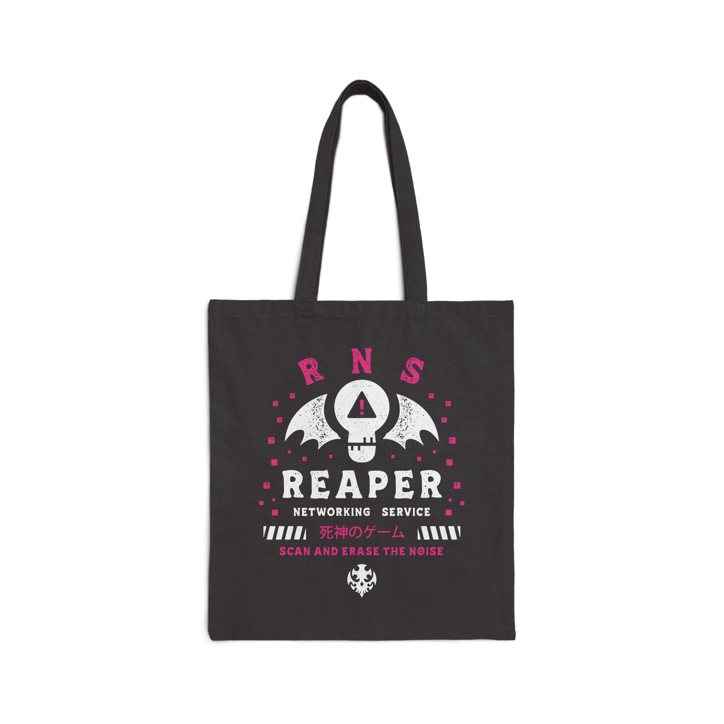 Reaper Networking Service Grunge Crest Canvas Tote Bag
