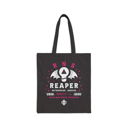 Reaper Networking Service Grunge Crest Canvas Tote Bag