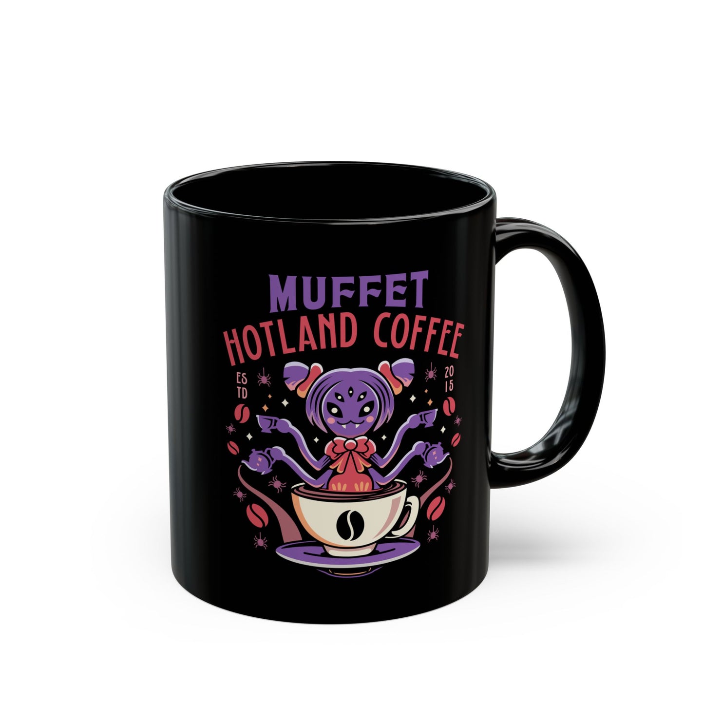 Muffet Hotland Coffee Black Mug