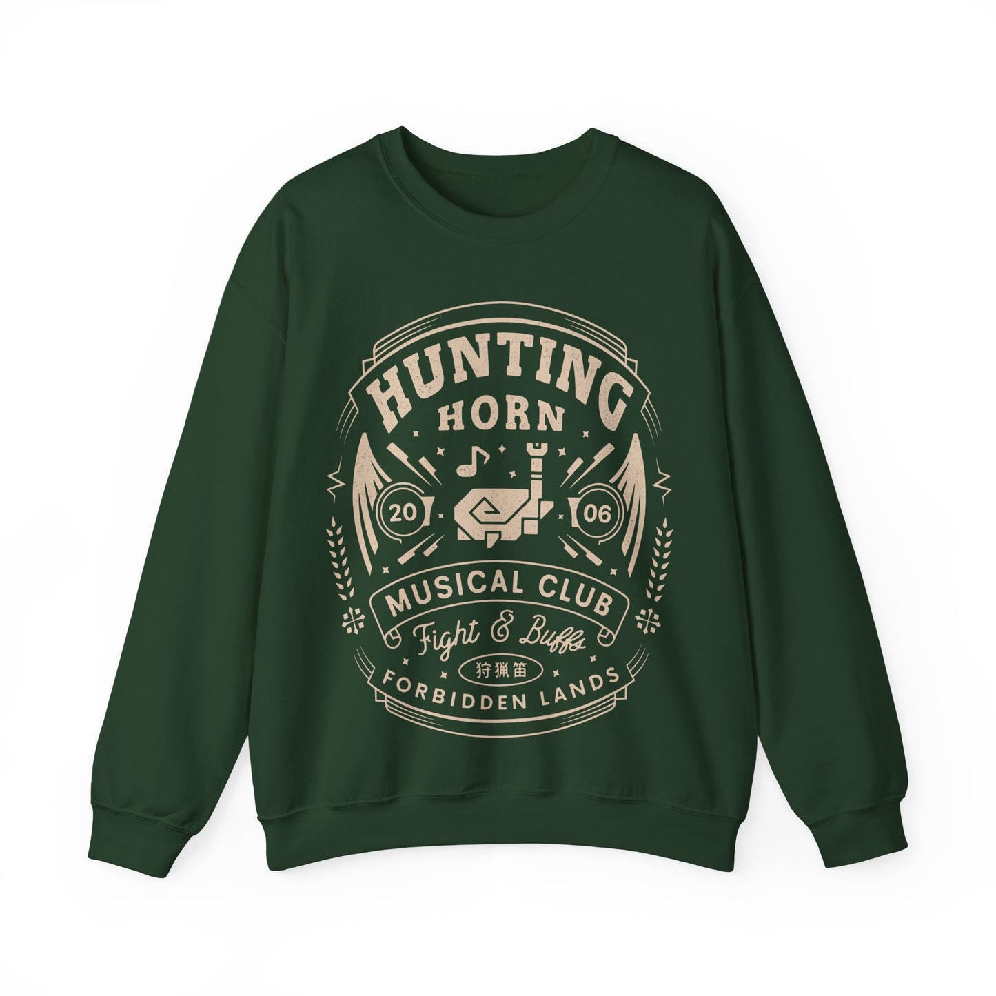 Hunting Horn Musical Club Unisex Crewneck Sweatshirt